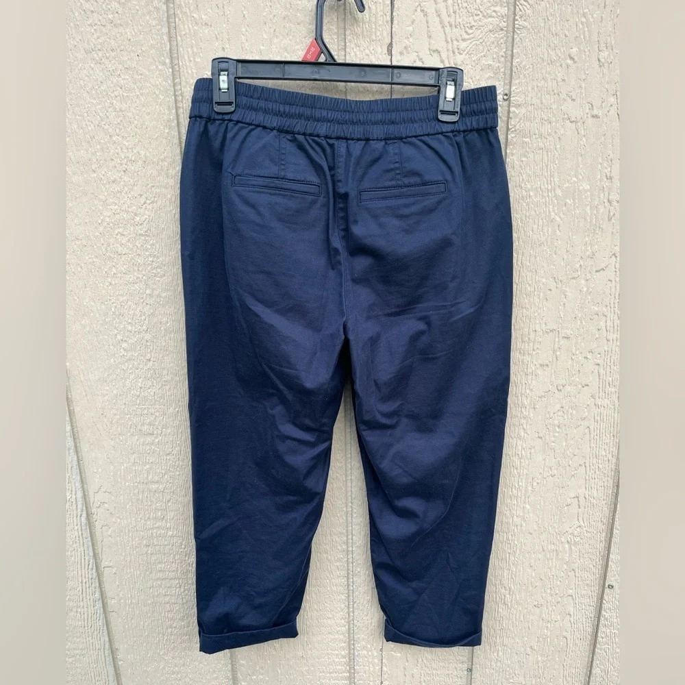 Talbots Drawstring‎ Cuff Pull on Pants Cotton blend Elastic waist Blue Size SP